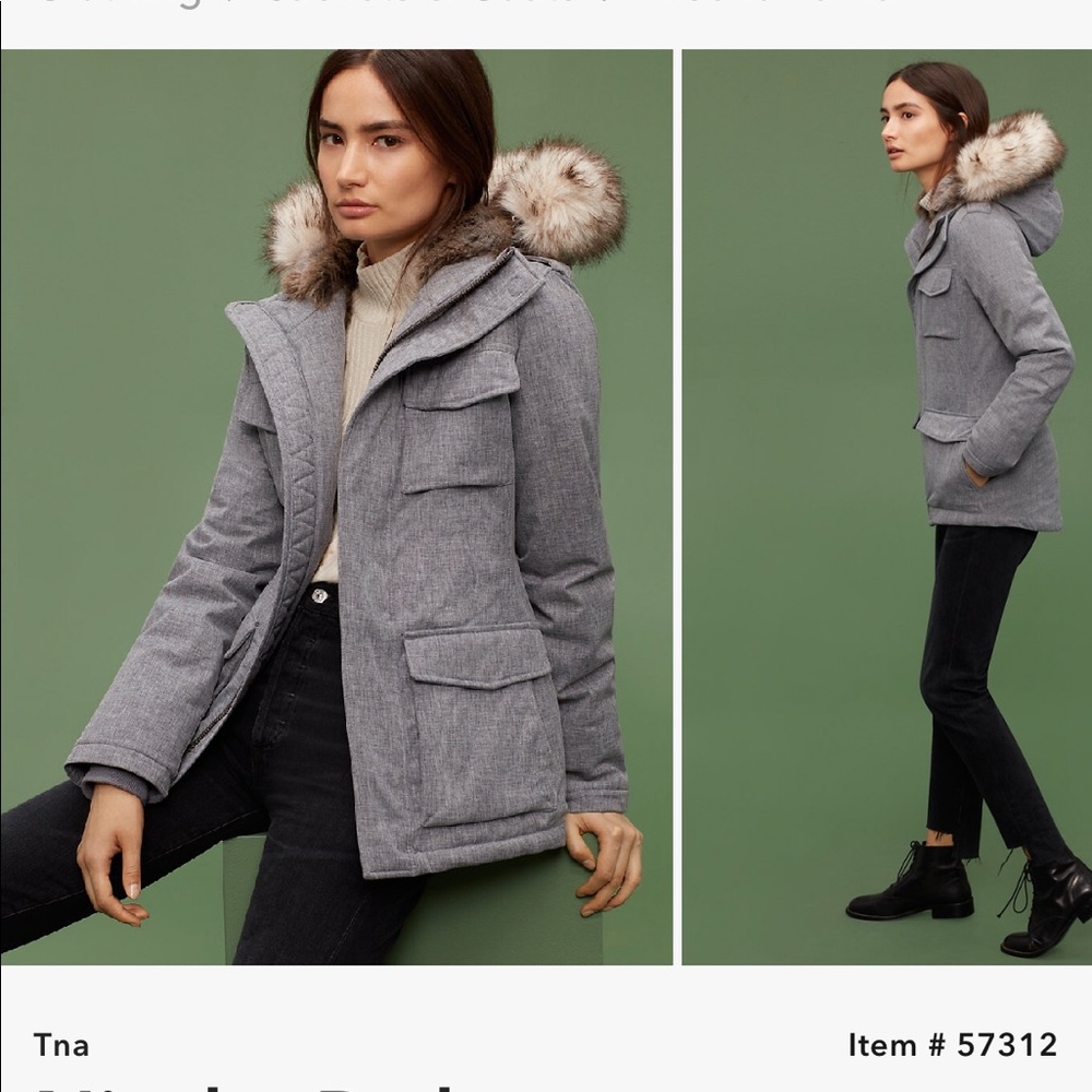 TNA ARITZIA Niseko parka size S grey